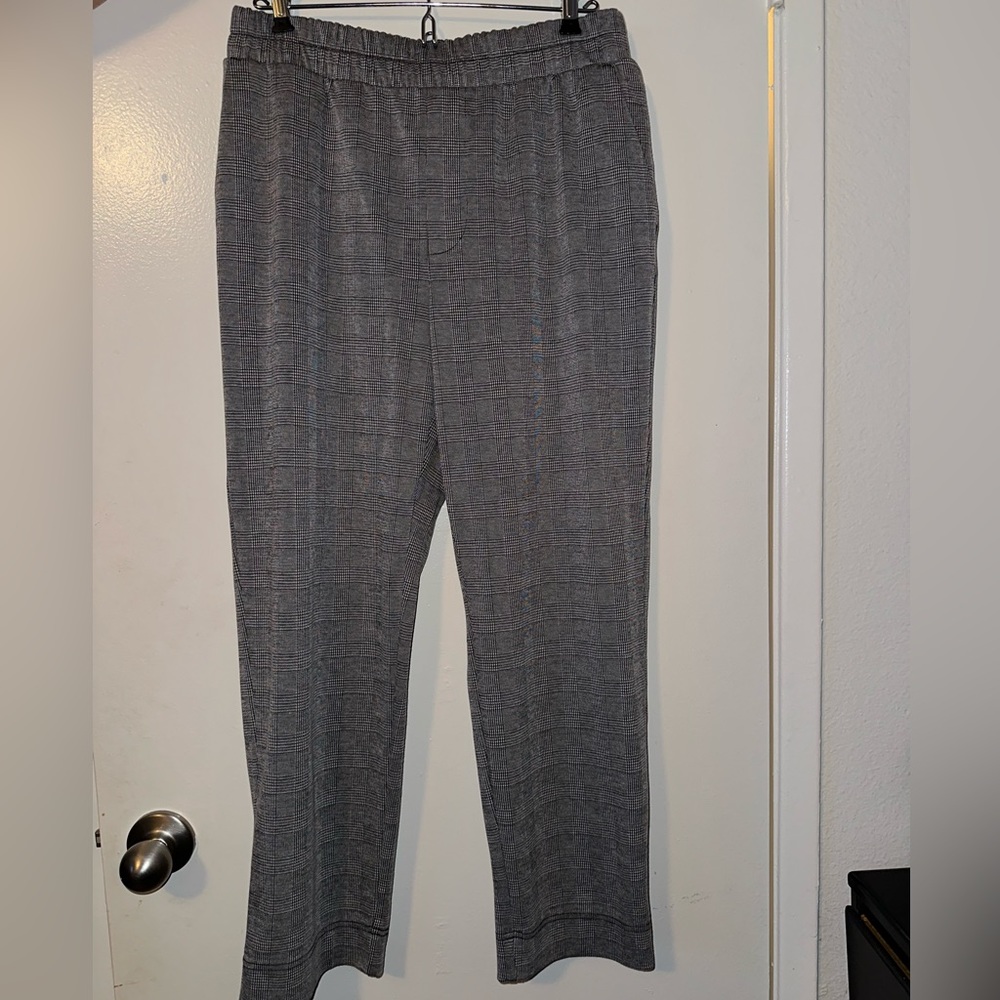 Black Plaid Trousers